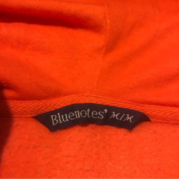 3/20$ Bluenotes - Orange Hoodie Sweater - Picture 3 of 6